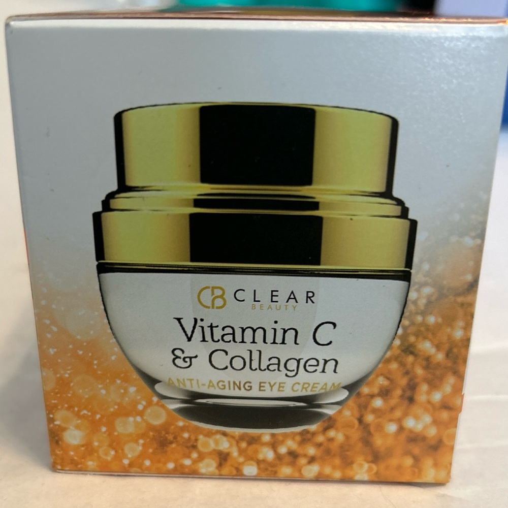 CLAIR BEAUTY 24 K GOLD COLLAGEN & SQUALENE ANTI AGING EYE CREAM De puffing